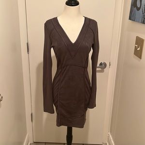 Faux suede body con dress from Charlotte Russe. Size medium.